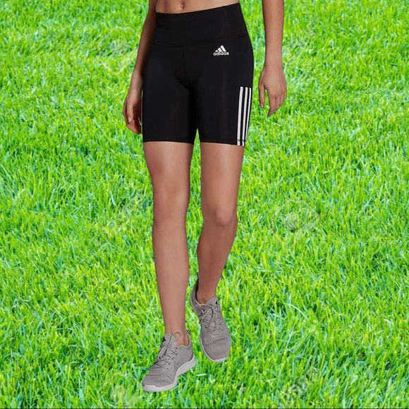 adidas 3 stripe cycling shorts